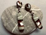 PeggyLeekya(Zuni)&#;MosaicInlayOhrschmuck
